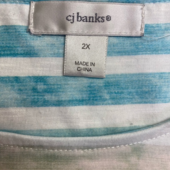 CJ Banks striped top XXL - Picture 4 of 8